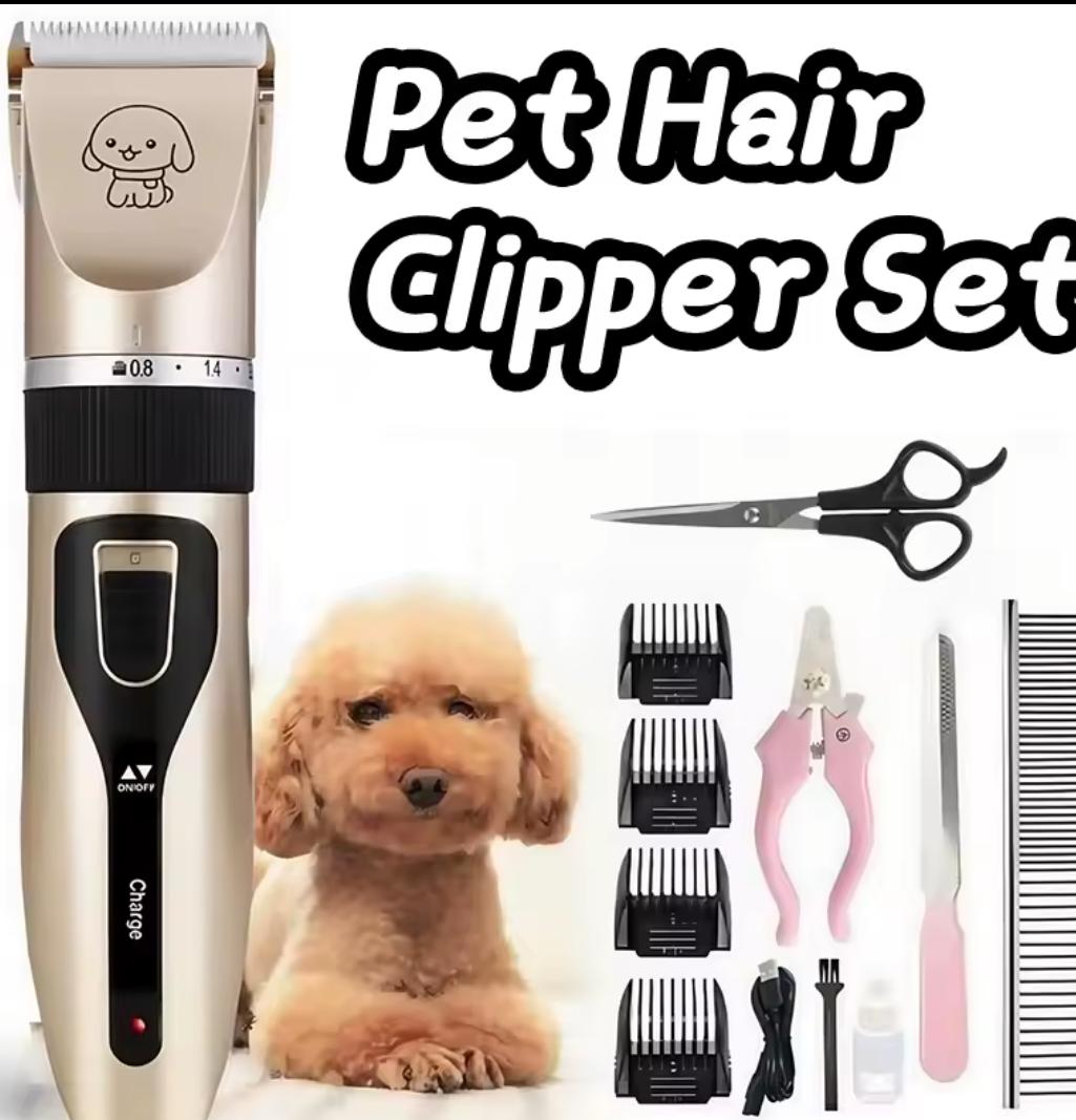 Kit de tuns pentru animale de companie reîncărcabil profesional,